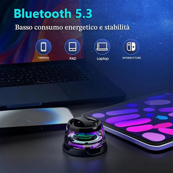 Mini Altoparlante Magnetico Bluetooth G200 con Supporto Telefono